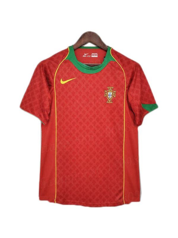 Portugal deuxième maillot rétro domicile uniforme de football pour hommes en tête maillot de football sport 2004